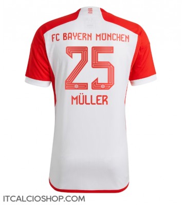 Bayern Munich Thomas Muller #25 Prima Maglia 2023-24 Manica Corta